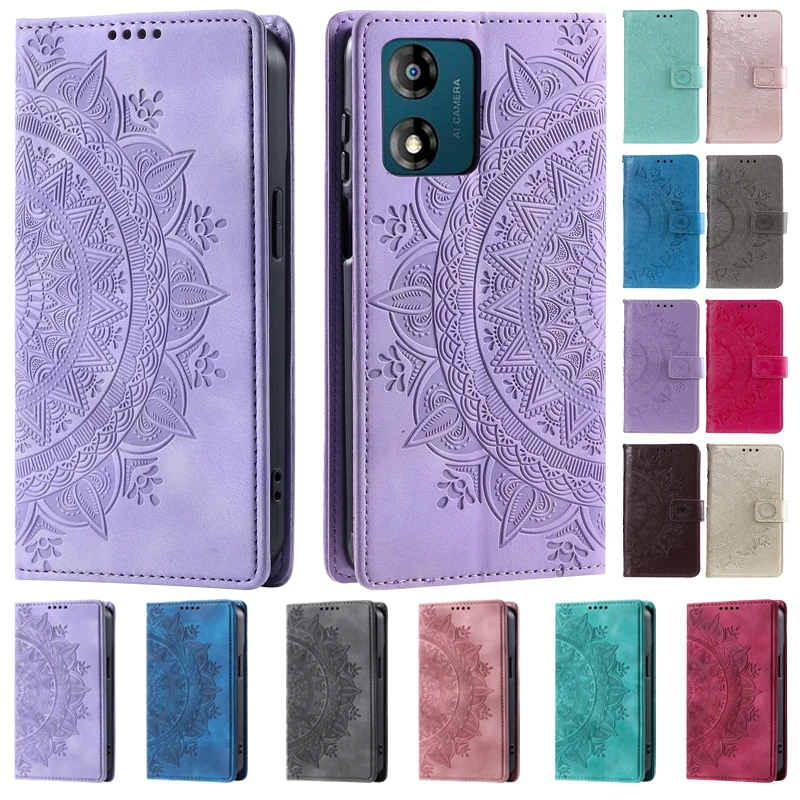 Custodia Moto E13 Totem Per Motorola Moto E13 Cover Leather Flip Coque Per Motorola E 13 E20 E30 E40 E22I E32S Custodie Magnetiche Per Telefoni