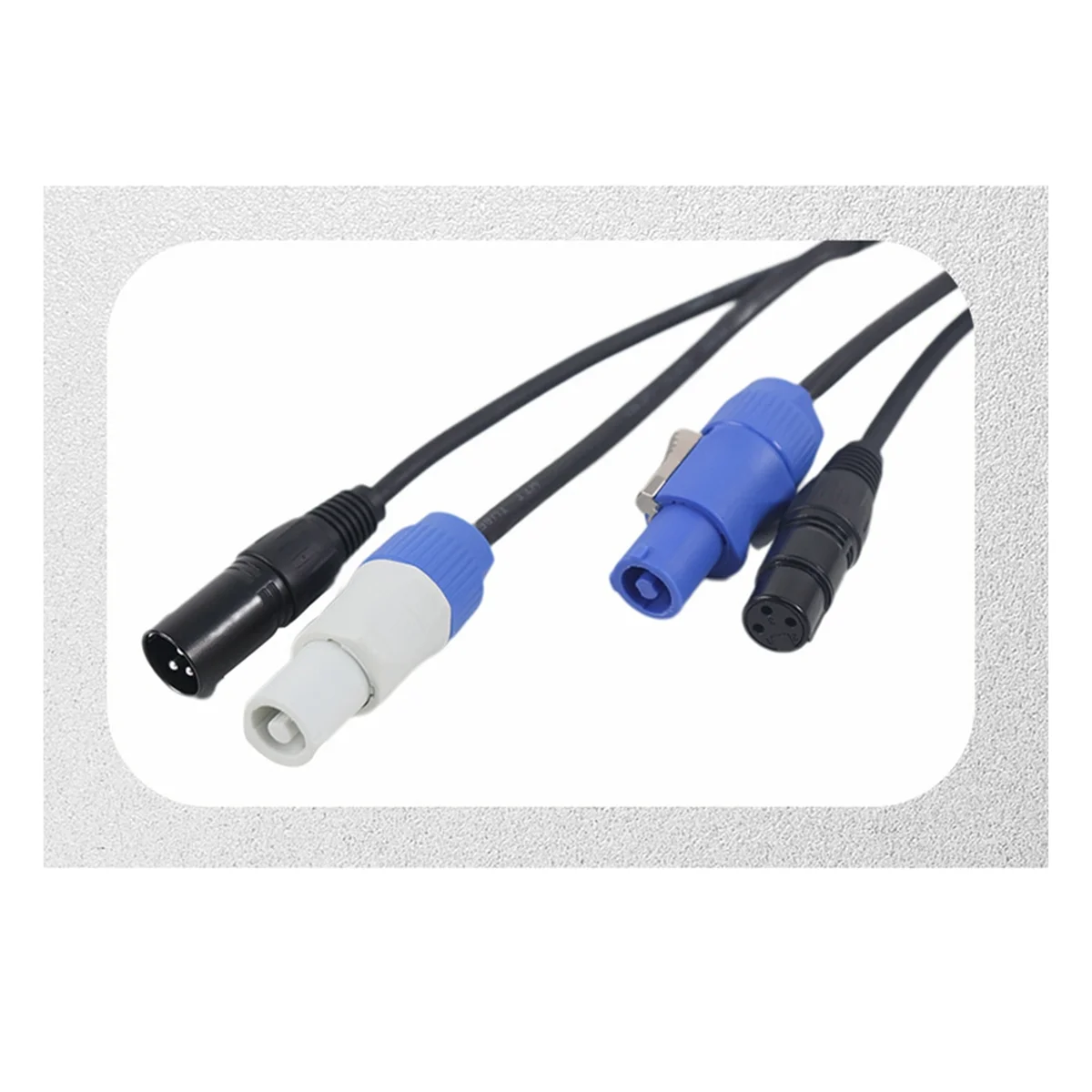 DMX Powercon Cable Combination of Powercon Plug and DMX XLR Signal Line for Light Power Connection Signal Transit(A) DY