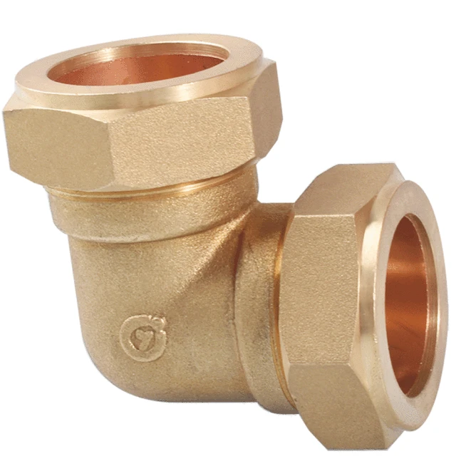 Compression 35mm x 1 1/4 Male Iron Elbow, Copper Pipe Fittings