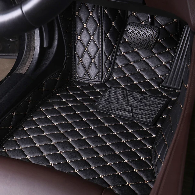 custom leather car floor mats for Peugeot