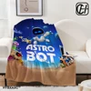 3D game ASTRO BOT Cartoon printed blanket Picnic blanket Warm Flannel blankets Home bed linings blankets for beds Birthday Gift 1