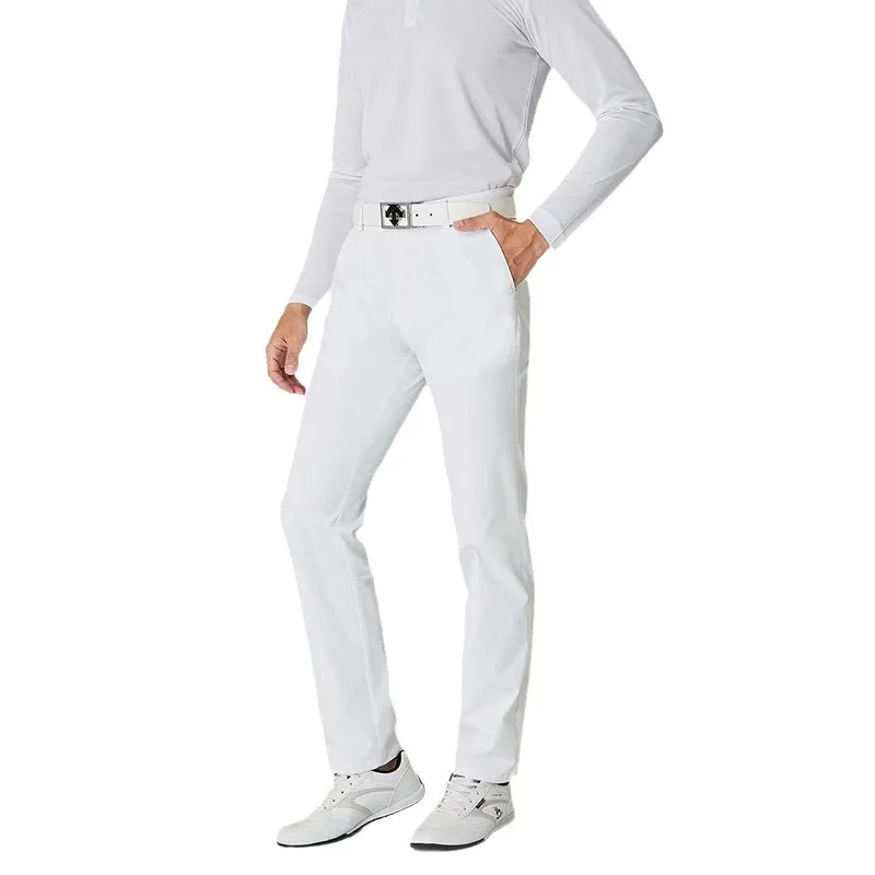 Men's Elastic Breathable Golf Clothing, Slim Pants, Quick Drying, Outdoor Sports, Wrinkle-proof Ball Pants, Summer