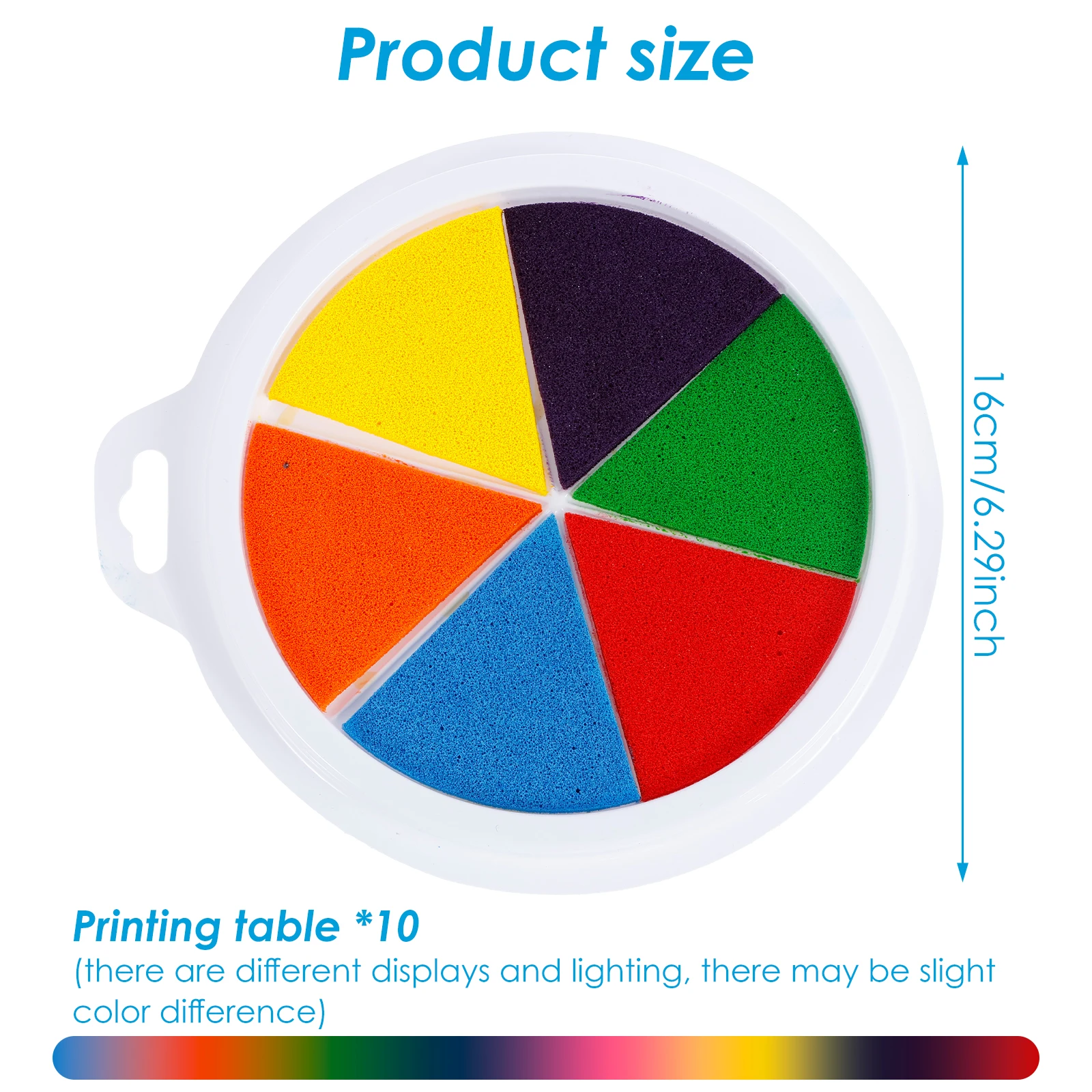 10Pcs Round Craft Ink Pad Non Toxic Baby Care Paint Imprint Pad Washable Kids Painting Kit Toddler Pet Footprint Imprint Kit
