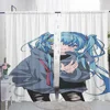 Window Kitchen Curtains for Living Room 2 Pieces Blackout Curtains Door Curtain  Hatsune M-mikus Bedroom Decoration Partition 4