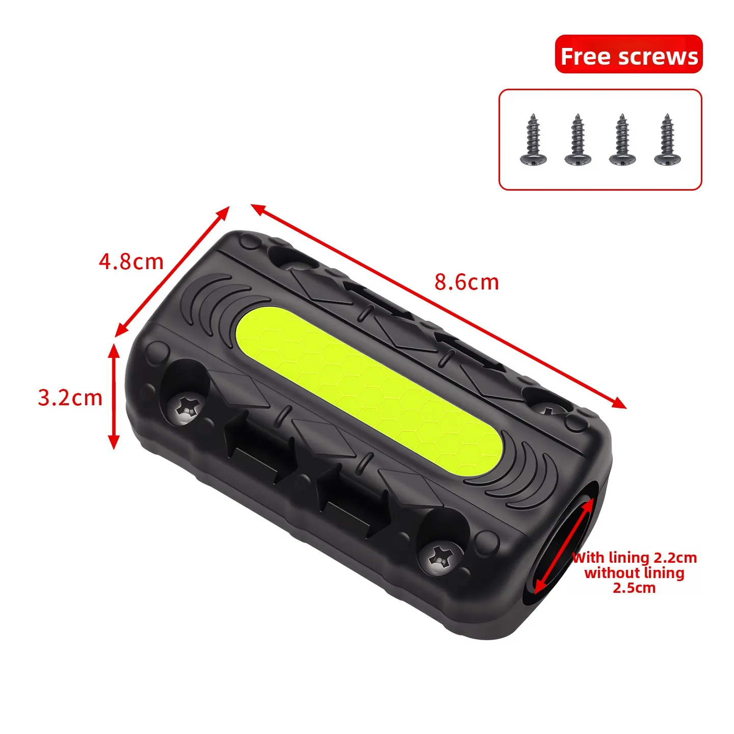 1PC/2pcs 오토바이 충돌 방지 접착 보호 바 반사 경고 테이프가 있는 충돌 방지 접착제 긁힘 방지 테이프