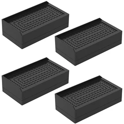 4 - Piece Stackable Non - Slip Furniture Risers with 500kg Load Capacity (L - side)