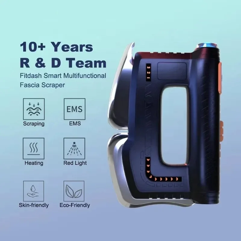 Professional Heated Gua Sha Massager Instrument with EMS Red Light Therapy for Muscle Soreness Tension and Inflammation Relief