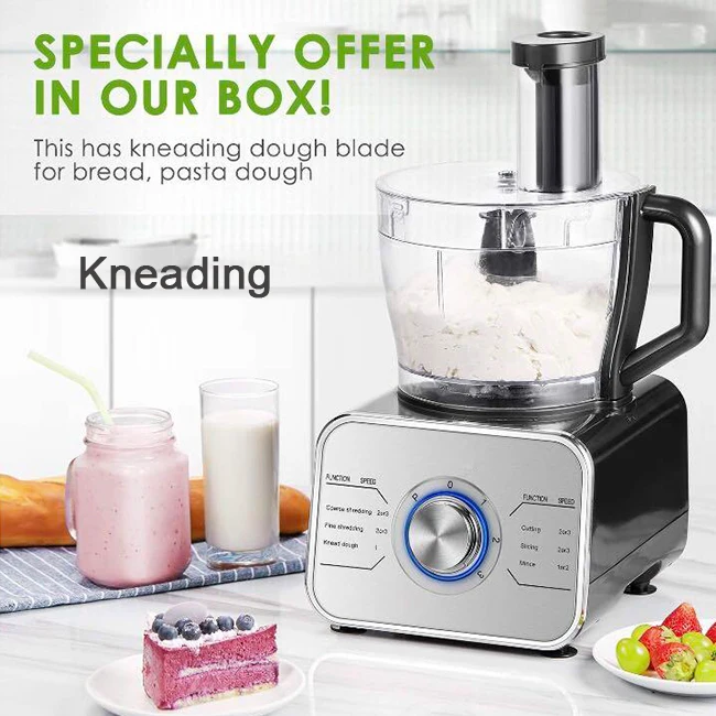 1100W Blender Chopper Mixer Grinder Citrus Juicer Knead Dough Blades  Shredder Slicing Attachments Multifunctional Food Processor - AliExpress