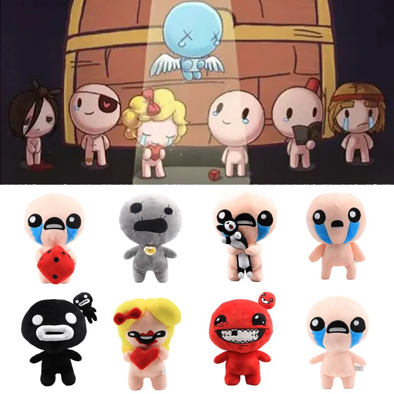 30cm The Binding of Isaac Plush Toys Afterbirth Rebirth Game Cartoon ISAAC Soft Stuffed Dolls Kids Birthday Christmas Gifts cartoon handbook double coil binding thickened paper inside page diy a4 a5 adorable release paper book stationery supplies