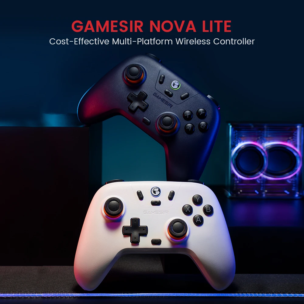 

GameSir T4 Nova Lite Wireless Gaming Controller for PC, Switch,Steam, Android and iOS with Hall Effect Joystick