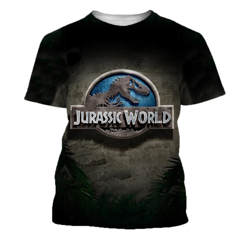 Jurassic World T-Shirt New 2022 Dinosaur Girls Jurassic World Dinosaur Clothes Boys Fashion Children's Cartoon Dinosaur Clothing top T-Shirts