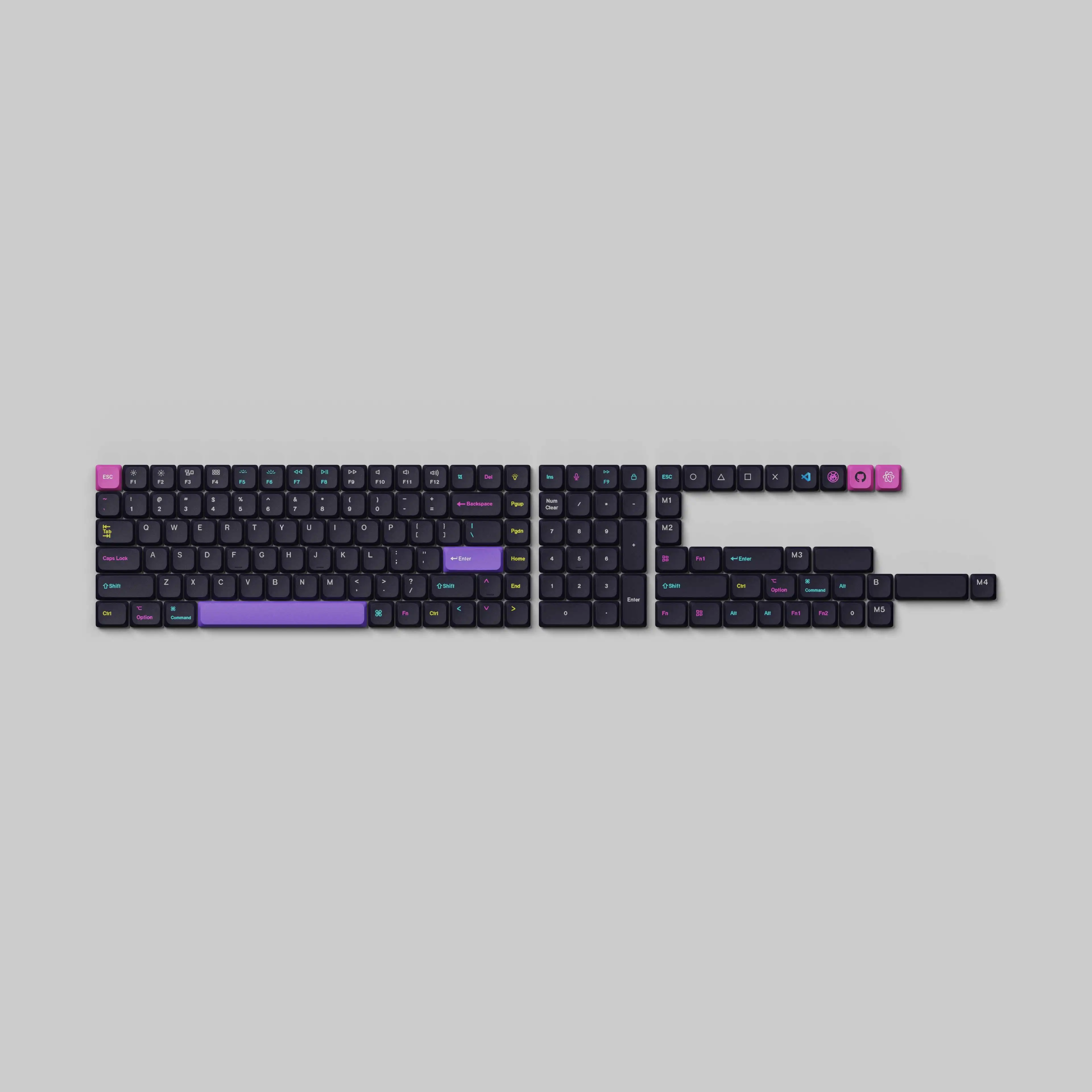 Keychron Low Profile Dye-Sub PBT LSA Full Set Keycap Set for