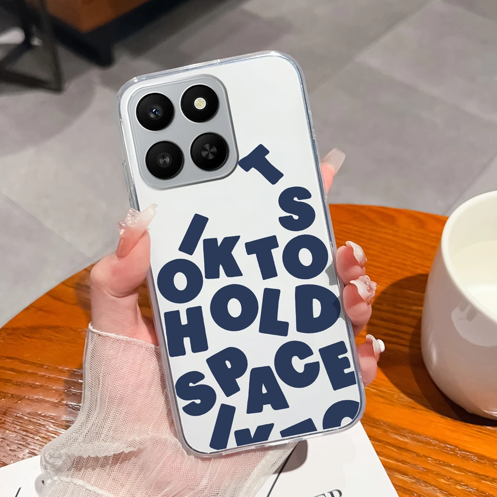 Cute Panda Cartoon Pattern Transparent Soft TPU Silicone Phone Case - Lightweight Bumper