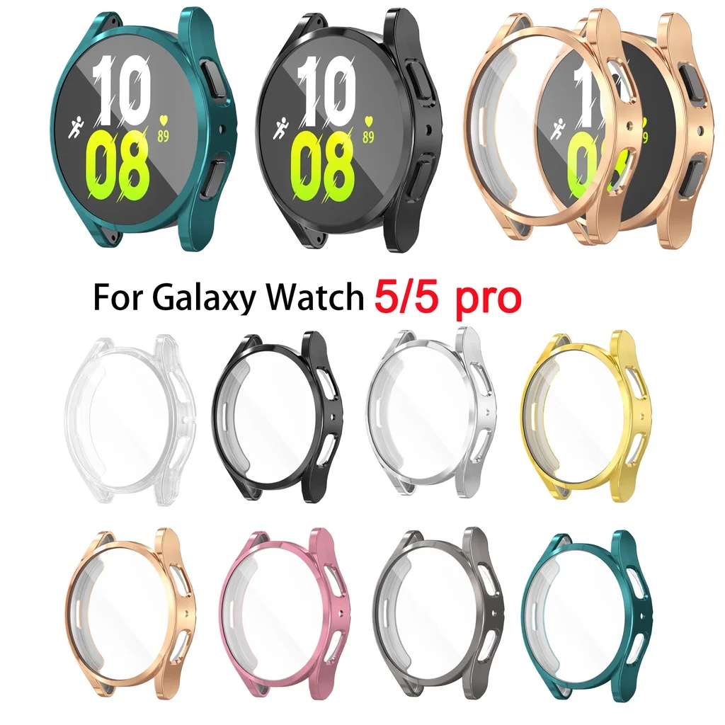 Shiny Slim Full Cover TPU Watch Case - Soft Plated Protection
