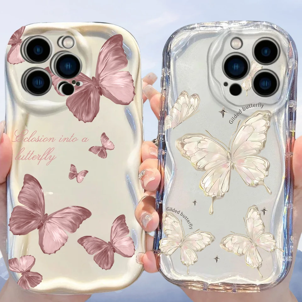 Fashion Butterfly Pattern Silicone Phone Case