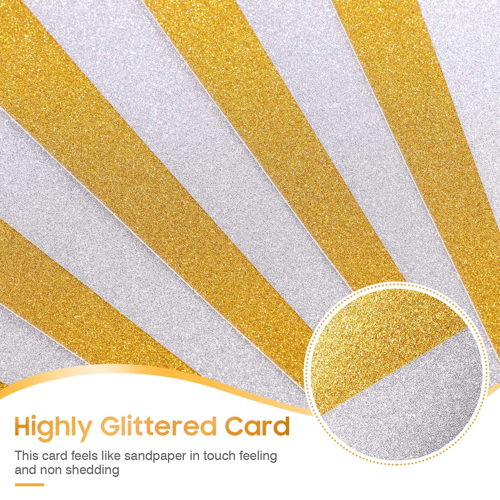 Colored Glitter Cardstock Sheets 3