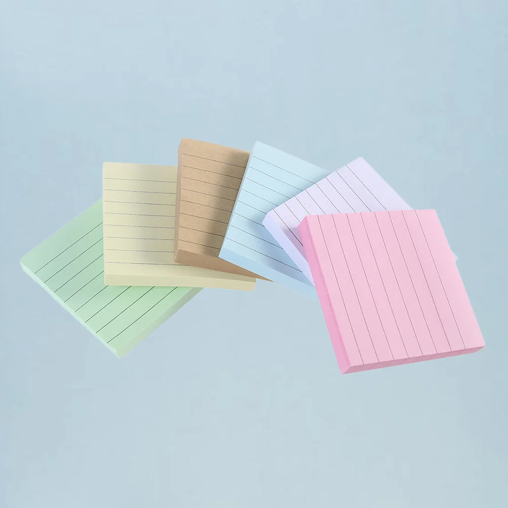 

6pcs Mini Note Book Portable Ruled Notepad Small Notebook Note Pads Checklist for School Office Supplies (Random Color)