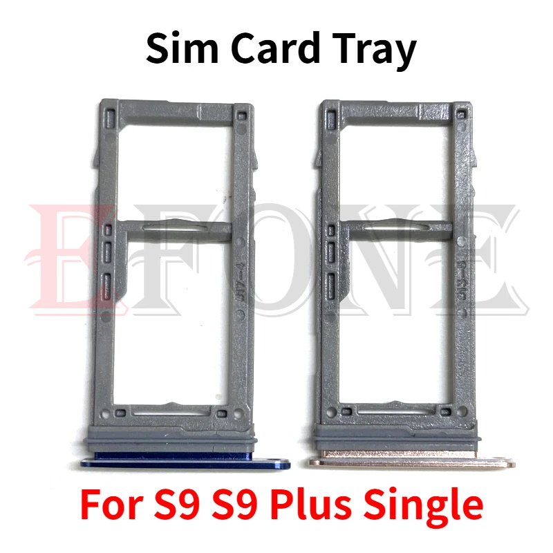 SIM Card Tray Holder Slot Single Dual Version for Samsung Galaxy S9 G960 S9 Plus G965 S9+