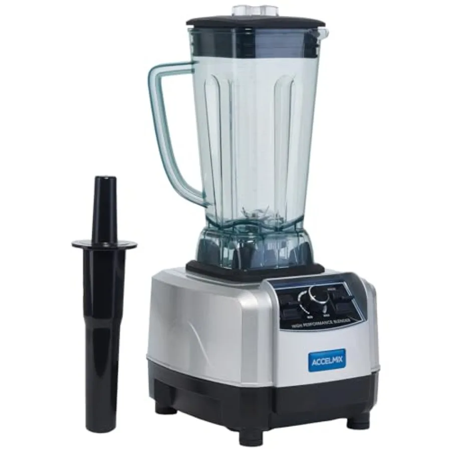Commercial Electric Accelmix 2 HP Blender 68 oz 120V 1450 W Gray High-Speed Mixing for Smoothies and Shakes
