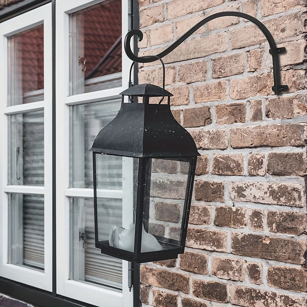 Iron Wall-Mount Hook for Hanging Plants and Decor - Indoor & Outdoor Use