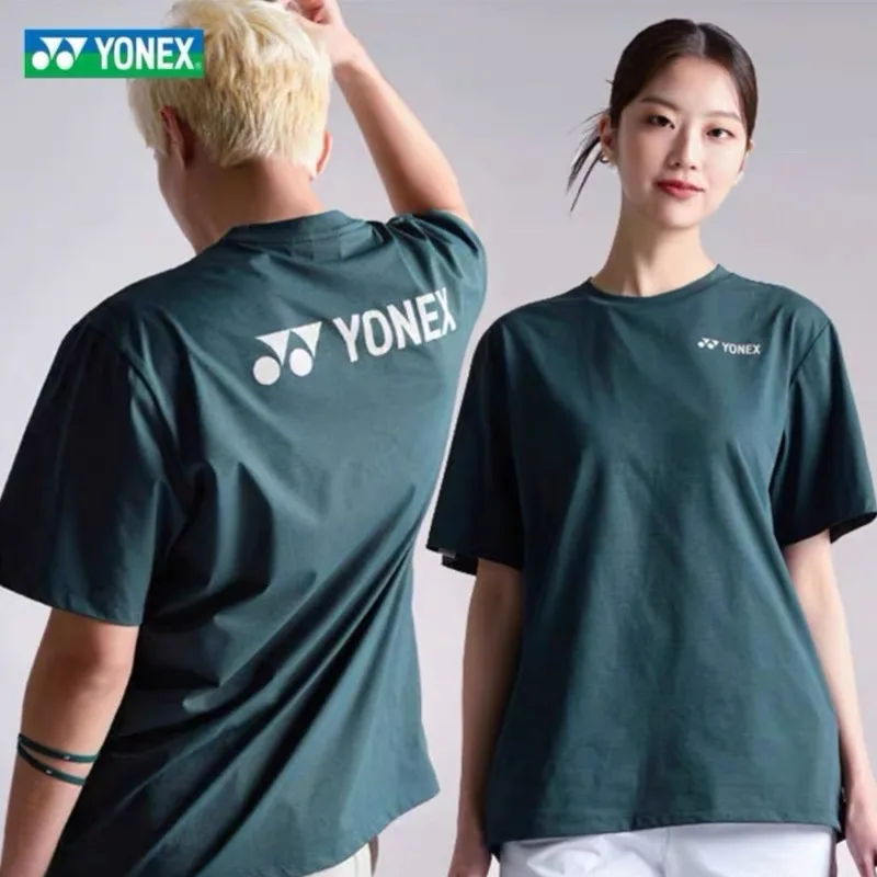 YONEX Summer Men's and Women's Same Style Badminton Clothing Sports Speed Drying Breathable Short Sleeve T-shirt