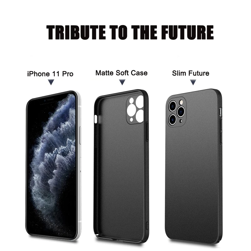 Sleek Sandstone Matte Shockproof Phone Case – Ultra Thin Durable Hard Cover