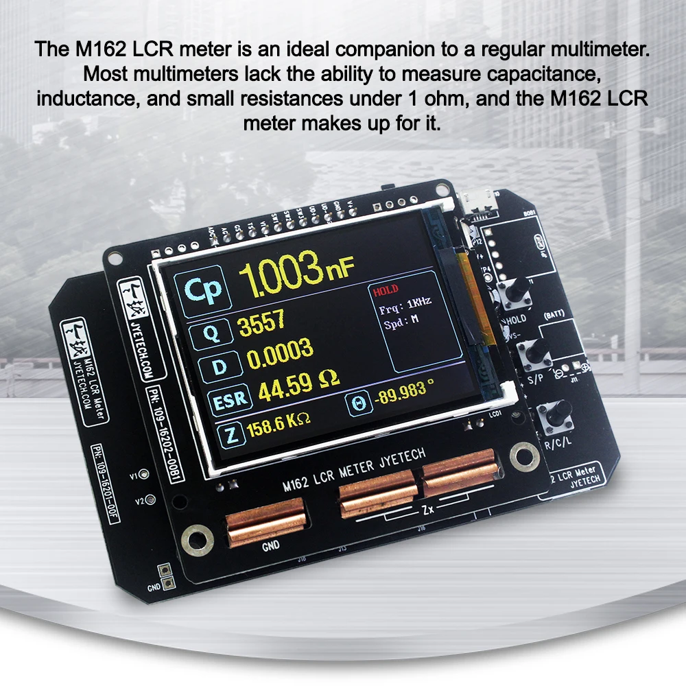 M162 LCR Meter DIY Kit Portable Capacitance Tester Multifunction Inductor Capacitor Resistance Detector Fully Automatic Ranging 4