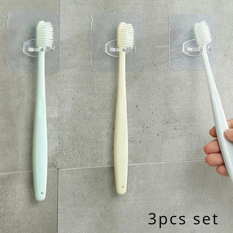 Transparent Wall-Mounted Tooth Brush Holder Kids Tooth Brush Storage Rack Multifunctional Toothbrush Holder Bathroom Organizer toothbrush holder,bathroom storage rack