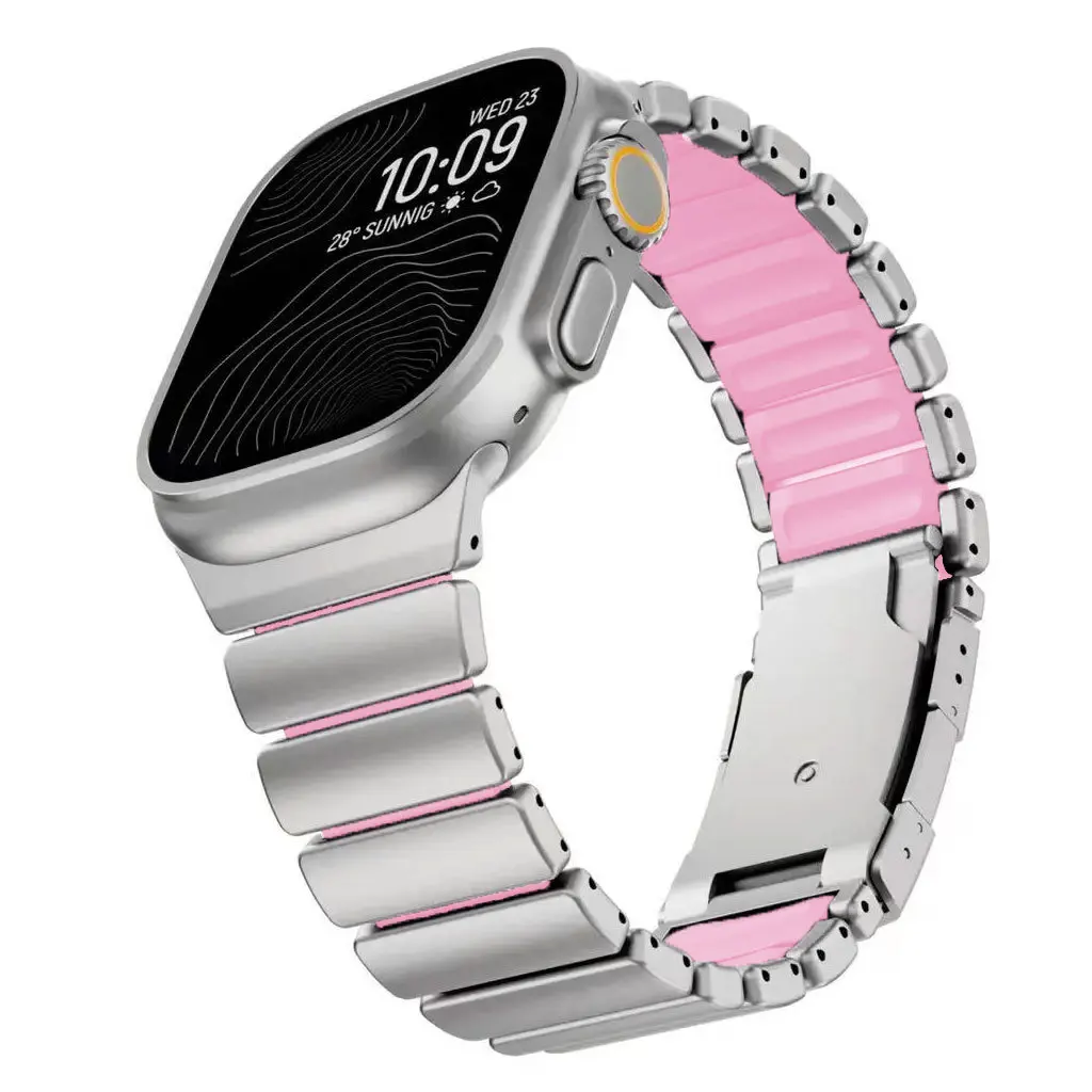Luxury Titanium Silicone Watch Strap Bracelet