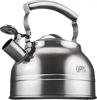 Food Grade Stainless Steel Teapot for Stove Top with Ergonomic Handle for Gas, Induction 2