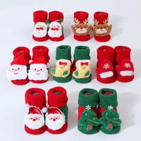 0-3 Years Children Stockings Baby Thickened Terry Xmas Warm Stuff Boy Girl Christmas Winter Clothing Accessories  Toddler Socks 1