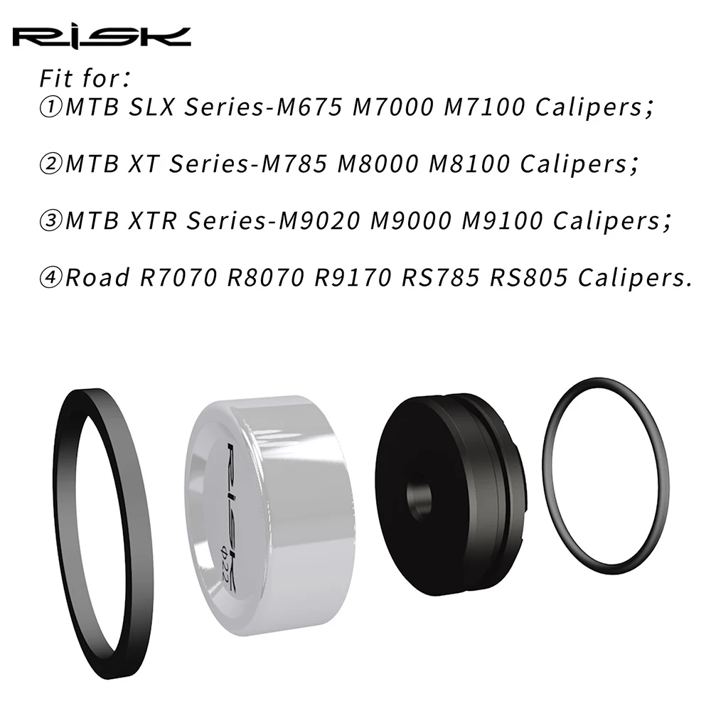 リスク自転車油圧ブレーキキャリパーピストンチタン部品 MTB