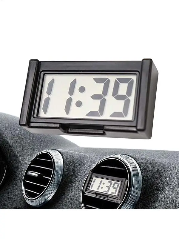 Large screen digital display clock Wall mounted self-adhesive digital clock Suitable for car dashboard home desktop and wall
