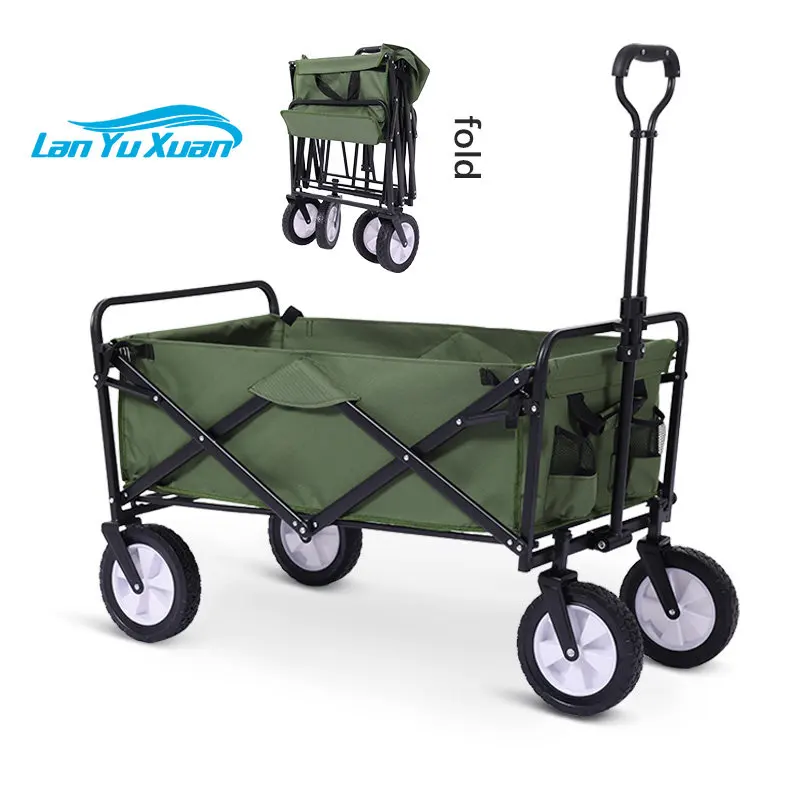 

Outdoor Garden Park Utility wagon portable beach trolley cart camping foldable wagon