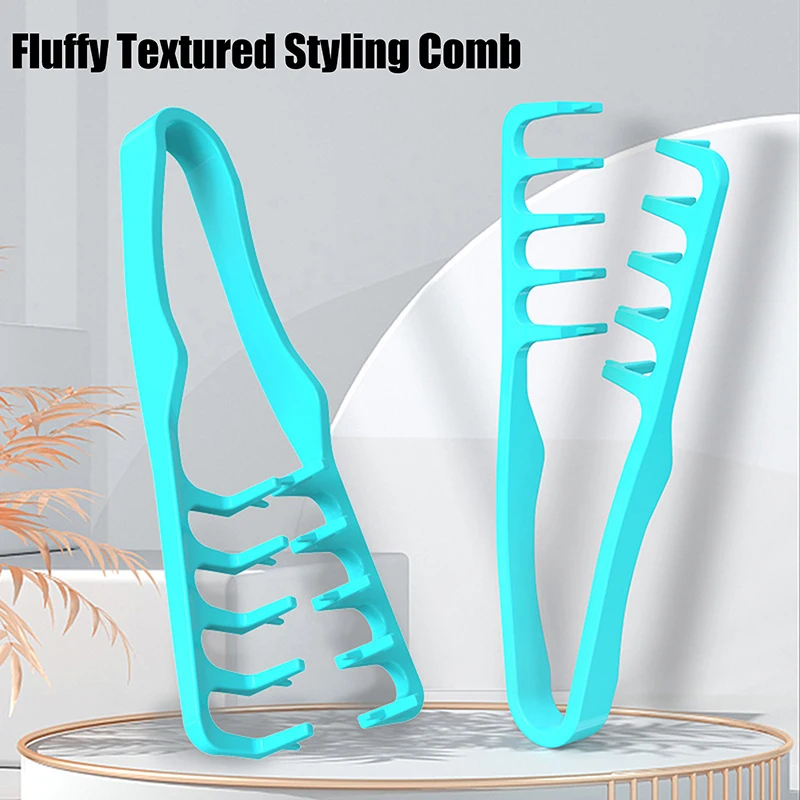 Strumenti per arricciare pettine per capelli volumizzante a denti larghi Texture soffice per uomo Ideale per tutti i tipi di capelli Strumenti per acconciature - immagine 2