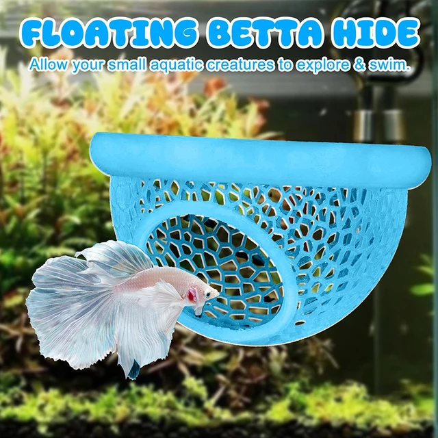 Túnel Para Peces Betta Con Ventosa - Refugio Y Juguete Para Acuario, 10 Cm De Largo, Plástico Seguro