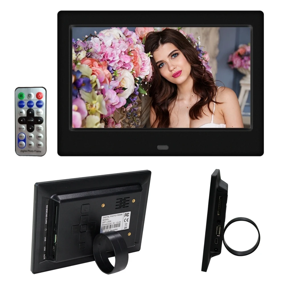 Acrylic digital photo frame 7 inch LED digital photo frame electronic picture frame MP3 MP4 movie player 16:9 display screen