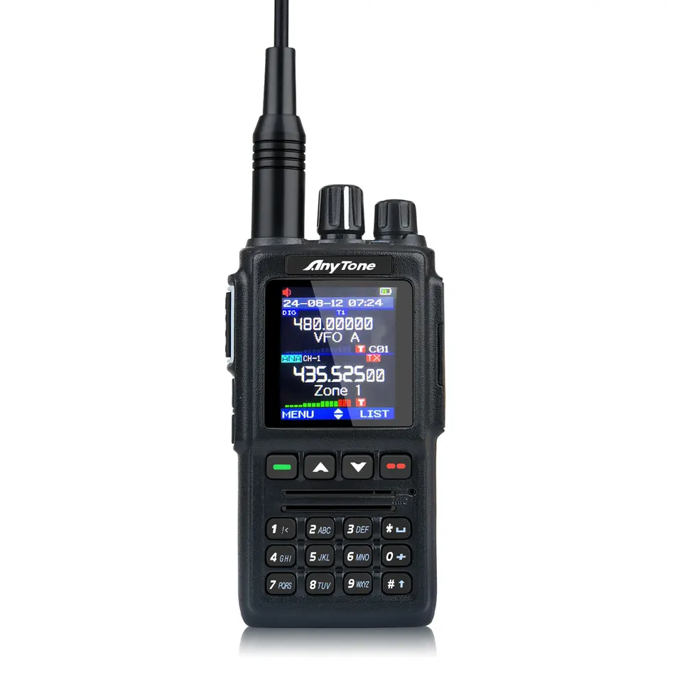 Anytone Walkie Talkie AT-D168UV AES256 Encryption DMR Digital And Analog Dual Band FM Amateur Two Way Radio With USB-C_voghion.com
