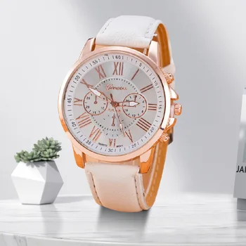 Double-layer literal simple belt watch men and women simple fashion universal quartz watch silver wristband watch light luxury 1