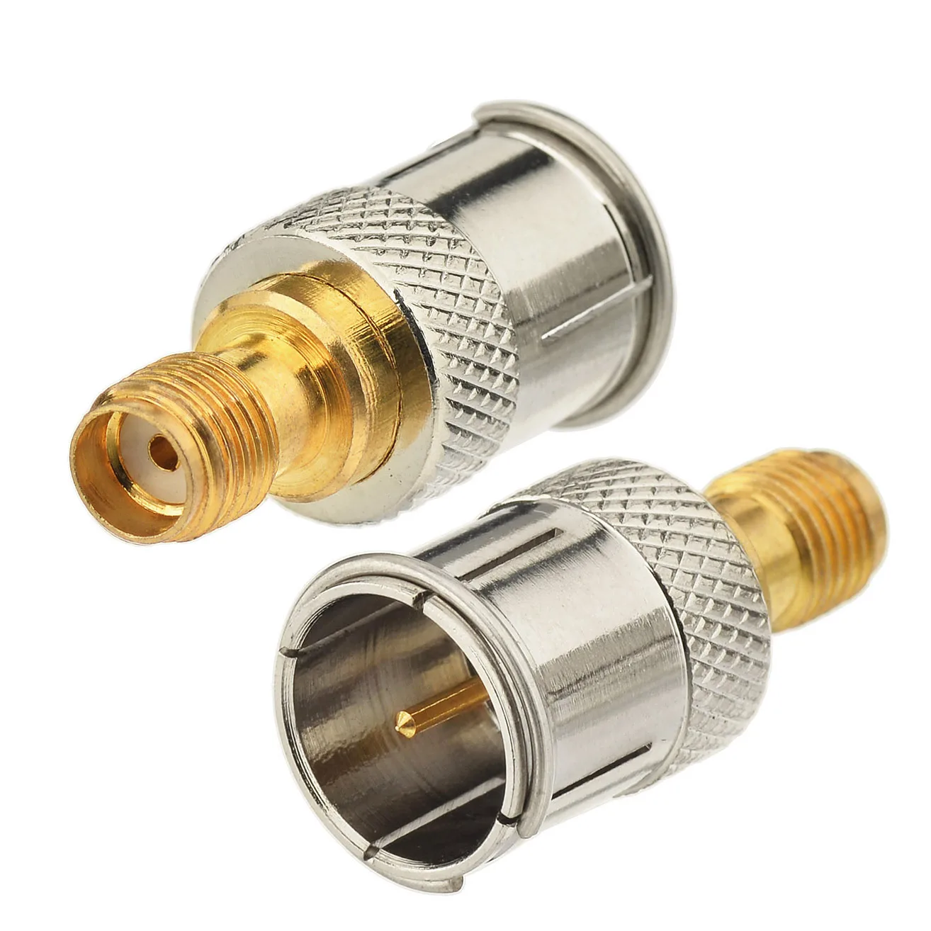 Superbat SMA-F Adapter Quick Push-on SMA Female to F Male Straight RF Coaxial Connector for Electronic Components Market