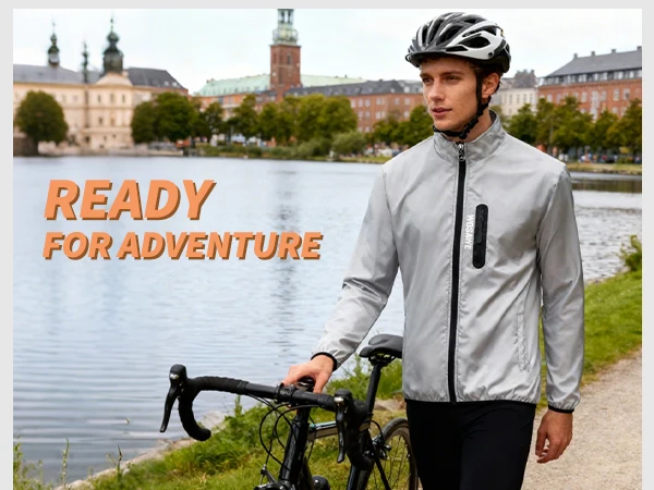 WOSAWE Full Reflective Cycling Jacket Winter Autumn Bicycle Windbreaker Bike Soft Windproof Waterproof Running Jacket Men's Coat