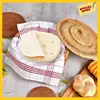 A96K-Round Rattan Boxes With Lid Hand-Woven Multi-Purpose Wicker Tray 10.2Inch Picnic Food Bread Table Storage Basket 5