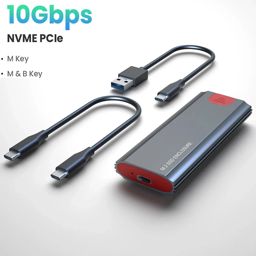 Ssd Case M.2 para Usb 3.1 Gen 10gbps Nvme Ssd Gabinete para Nvme Pcie m Chave b Mais m Chave Ssd Disco Rígido Caixa M.2 Adaptador Leitor Leitor Ssd m2 Nvme Ssd Nmve m2 Estojo m2