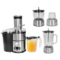 4 In 1 Stainless Steel Multifunctional Automatic Electric Juicer Blender  Carrot Fresh Fruit Juicer Mixer Grinders 2