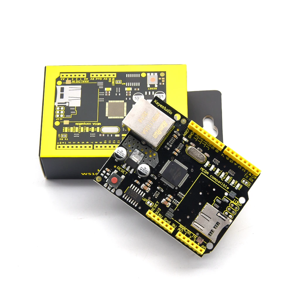Keyestudio W5100 Ethernet Shield Per Arduino Unor3 Mega 2560R3 Scheda Di Sviluppo Della Rete