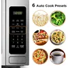 BLACK+DECKER EM036AB14 Digital Microwave Oven with Turntable Push-Button Door, Child Safety Lock, Stainless Steel, 1.4 Cu.ft 2