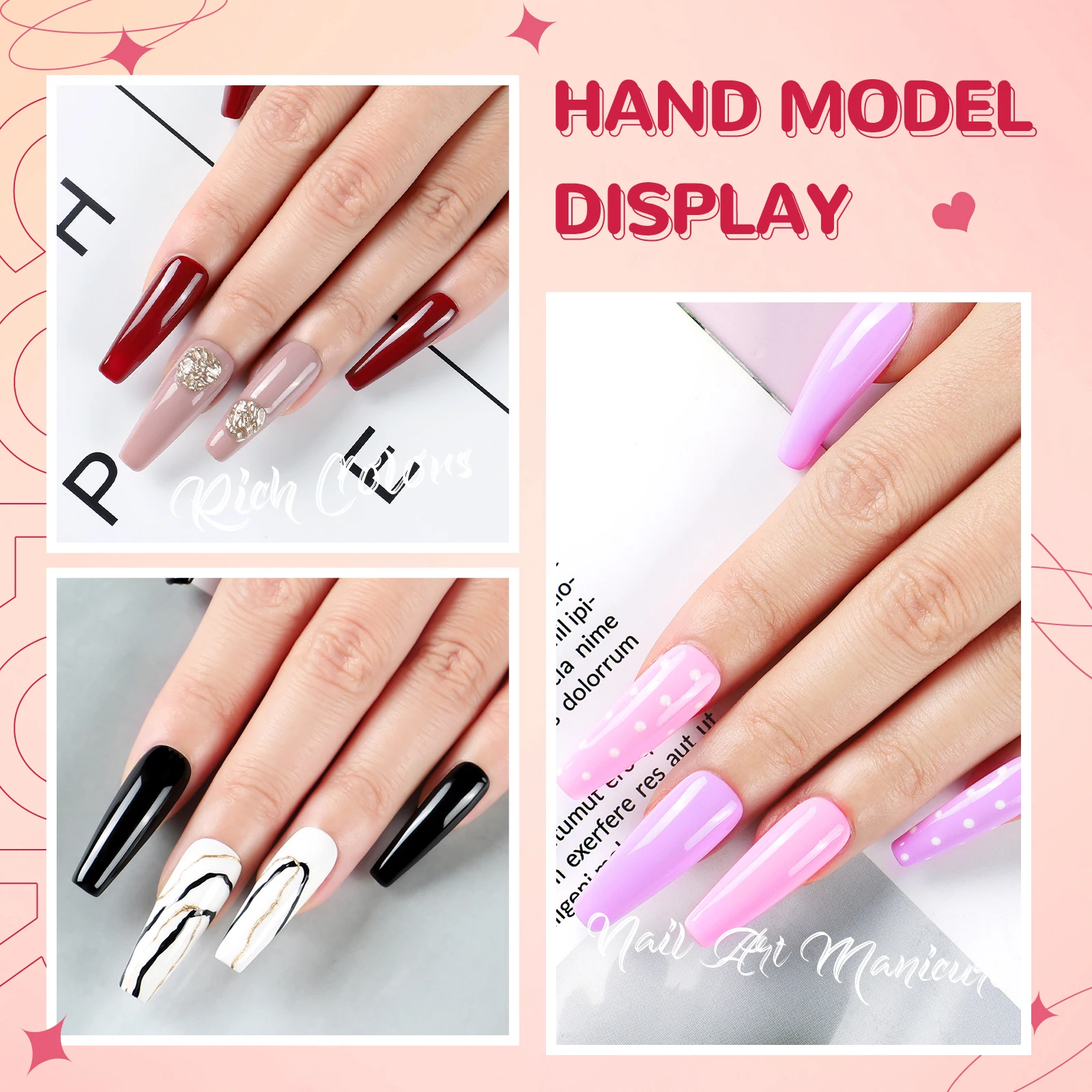 COSCELIA Nail Art Starter Set 6pcs Gel Nail Polish with 6W LED Drying Lamp Nail Polish Set Complete Full UV Gel Manicure Kit 5