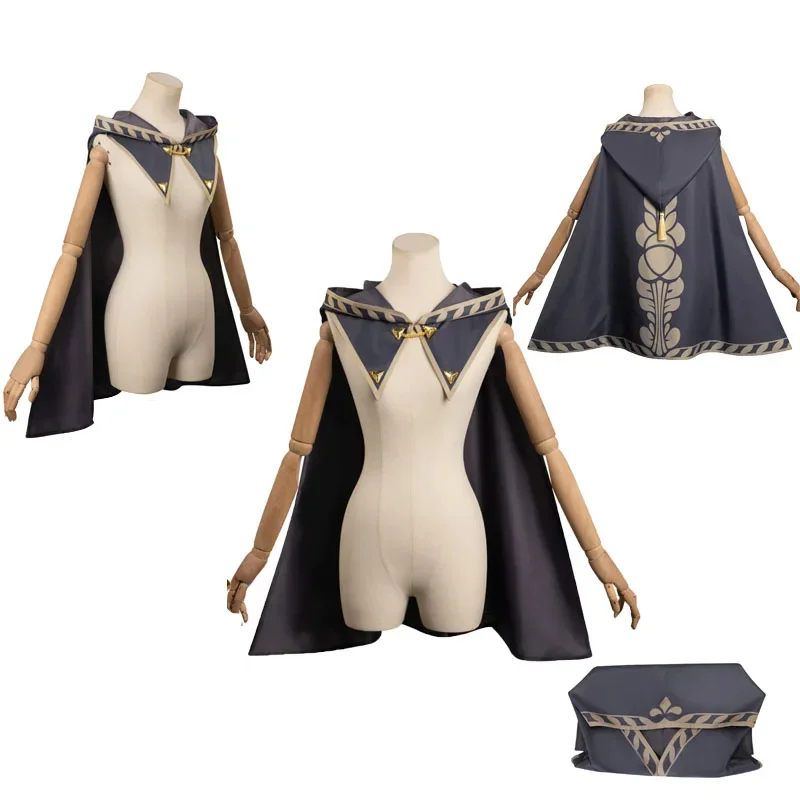 

Female Link Cosplay Costume Cloak Party Role Disguise Suit Adult Women Grey Cape Girls Role Play Outfits Halloween Carnival