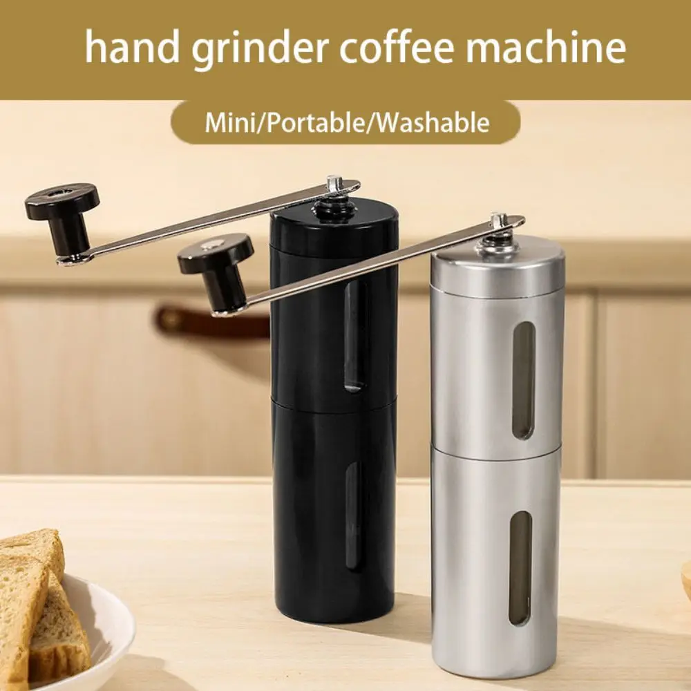 Description Picture 2 of item1pc Portable Manual Coffee Bean Grinder with Hand Crank -Fine to Coarse Grind for Espresso and Travel - Perfect Coffee Accessory