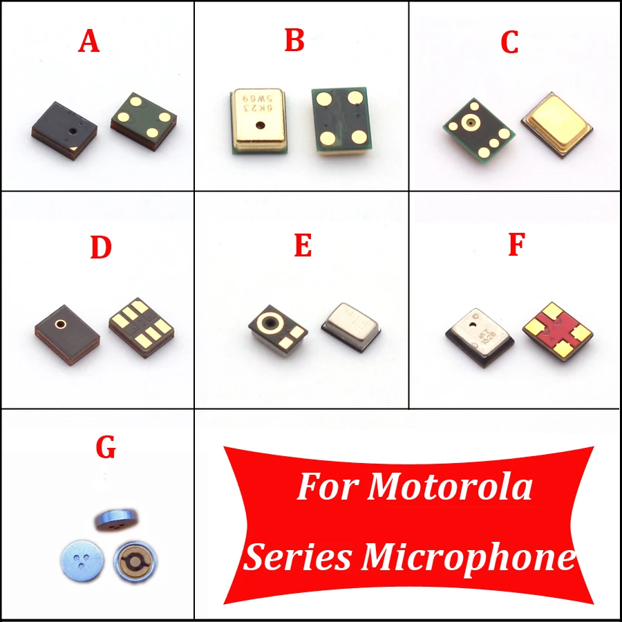 20 Pz Microfono Interno Per Motorola Moto E4 E5 E6 C X Z3 Z2 Play G8 G7 G6 G5S G5 G4 G2 G Plus One Action Mic Trasmettitore Altoparlante